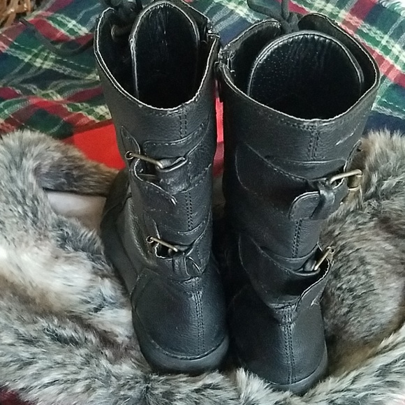 Black Combat Boots - Picture 4 of 7